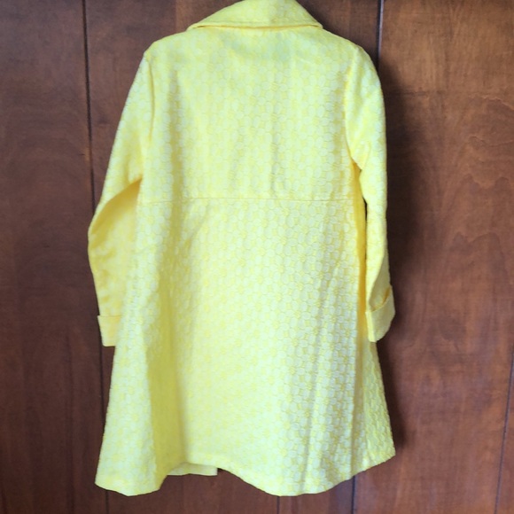 Girls Sweet Heart Rose Yellow Daisy Easter Dress and Coat set size 6 - Picture 2 of 10